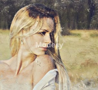 Women vintage collage art design