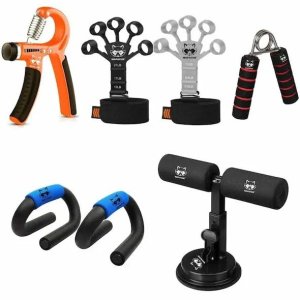 Mapache Gym Equipment King Series Pack of 5 Fitness Combo for Full Body Workout